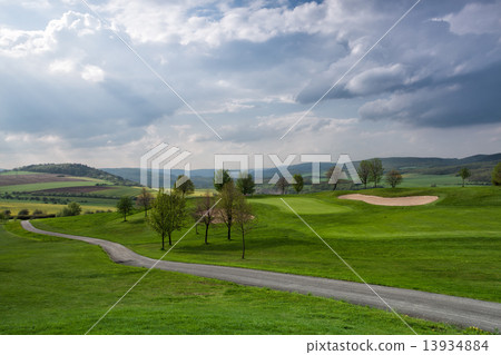 Golf course on the hills Golf course on the hills 13934884