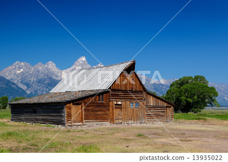 The iconic Moulton barn in Grand Teton National Park, The iconic Moulton barn in Grand Teton National Park, 13935022
