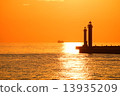 Sunset at the harbor 13935209