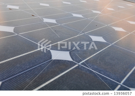 solar cell with sunlight background, Green energy or safe energy. 13936057