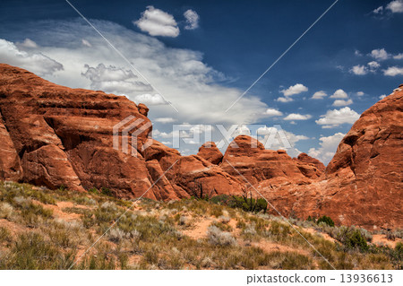 Beautiful rock formations in Arches National Park, Utah, USA Beautiful rock formations in Arches National Park, Utah, USA 13936613
