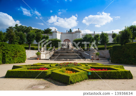 Garden park in Dobris 13936634