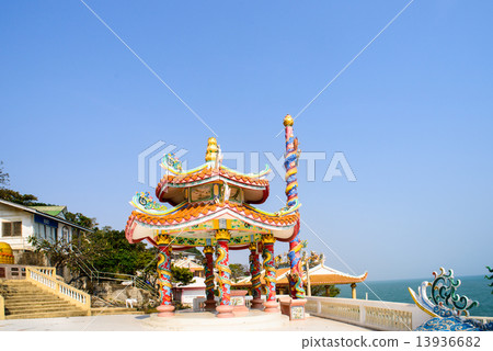Traditional chinese  pavilion with sunny day, Hua Hin, Thailand 13936682