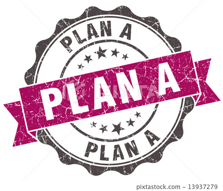 plan a grunge violet seal isolated on white plan a grunge violet seal isolated on white 13937279