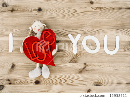 Valentines Day decoration. I Love You 13938511