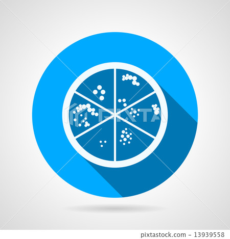 Petri dish round vector icon 13939558