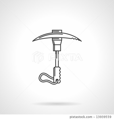 Black vector icon for ice axe Black vector icon for ice axe 13939559