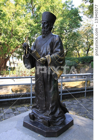 Monte的堡壘Matheo Ricci的雕象雕象 13940877