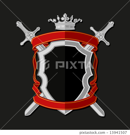 Coat of arms in modern flat style. Vector illustration Coat of arms in modern flat style. Vector illustration 13941507
