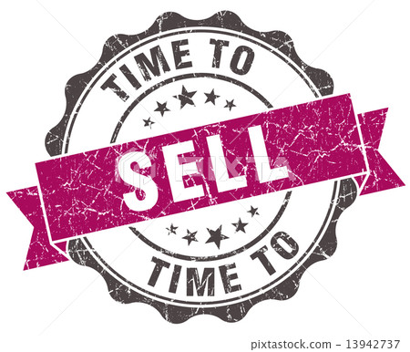 time to sell grunge violet seal isolated on white time to sell grunge violet seal isolated on white 13942737