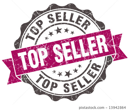 top seller grunge violet seal isolated on white top seller grunge violet seal isolated on white 13942864