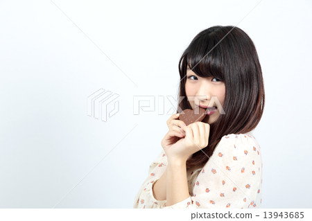 Woman with chocolate 13943685