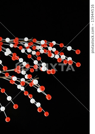 新年背景材料·繭球複製品·黑背垂直位置 13944516
