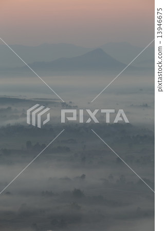 fog and cloud mountain valley sunrise landscape fog and cloud mountain valley sunrise landscape 13946675