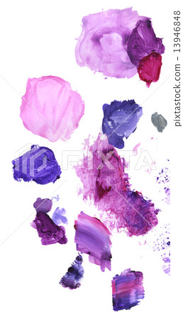 Purple acrylic paint on pallet 13946848