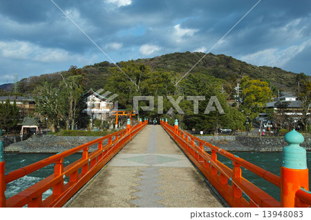 Asagiri Bridge and Uji River 13948083