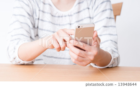 A young lady (a smartphone) A young lady (a smartphone) 13948644