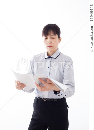 Middle women watching materials Middle women watching materials 13949448