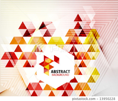 Geometric abstract polygonal background 13950228