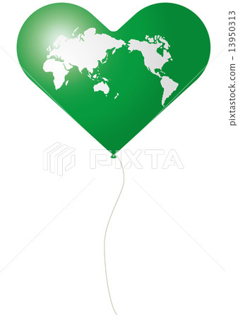 愛地球的心臟氣球 13950313
