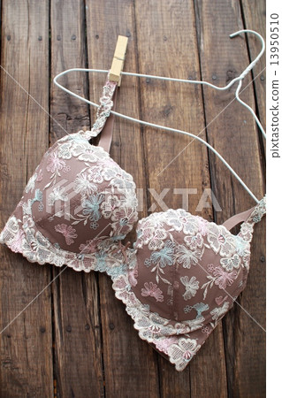Underwire bra on a wire hanger Underwire bra on a wire hanger 13950510