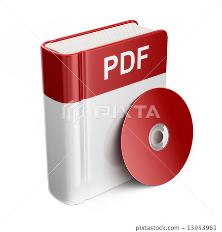PDF book download file. 3D Icon isolated PDF book download file. 3D Icon isolated 13953961