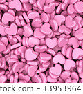 Pile of love hearts. Valentine's day background 13953964