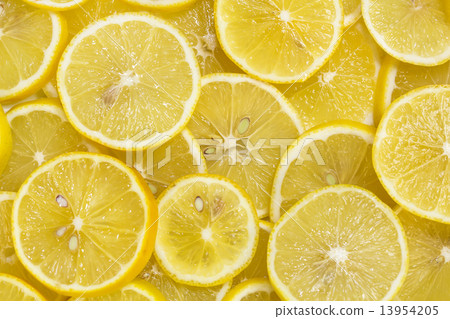 background of sliced ripe lemons organic, pattern background of sliced ripe lemons organic, pattern 13954205