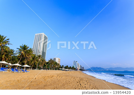 Nha Trang City Beach, Early Morning 13954420