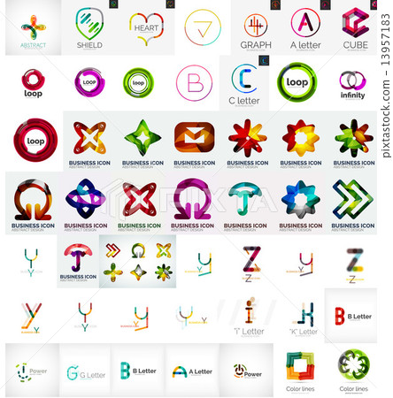 Abstract company logo vector collection Abstract company logo vector collection 13957183