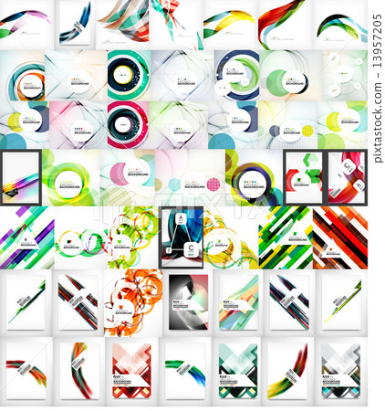 Collection of geometric shape abstract backgrounds Collection of geometric shape abstract backgrounds 13957205