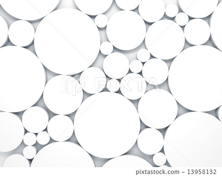 3d background with chaotic size relief circles pattern 13958132