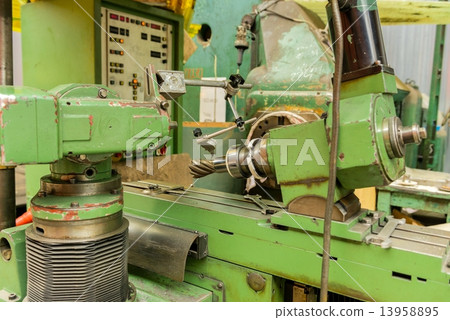 Industrial machine  in the factory 13958895