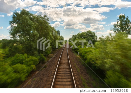 Cargo trains in old train depot Cargo trains in old train depot 13958918