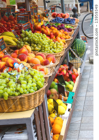 Fruit stall in the Italian city market 13959349