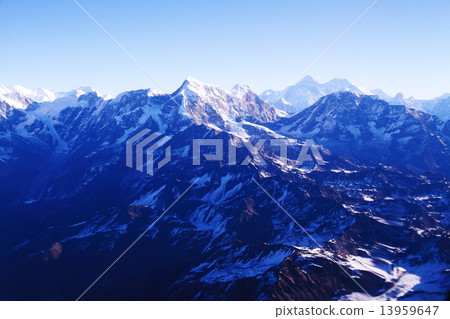 喜馬拉雅山峰珠穆朗瑪峰 13959647