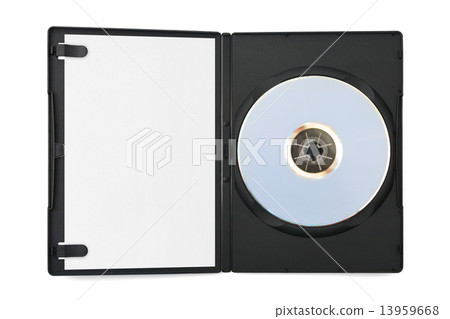 Computer disk in case and empty paper 13959668