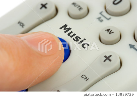 Hand pushing button Music Hand pushing button Music 13959729