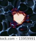 Unique love heart. 3D Illustration 13959991