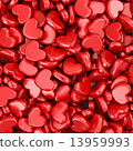 Pile of love hearts. Valentine's day background 13959993