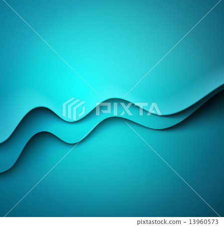 Abstract colorful blue vector waved background - Stock Illustration ...