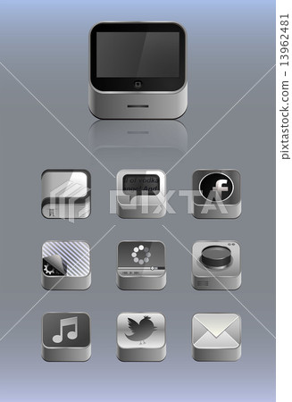 Detailed icons for smartphone 13962481