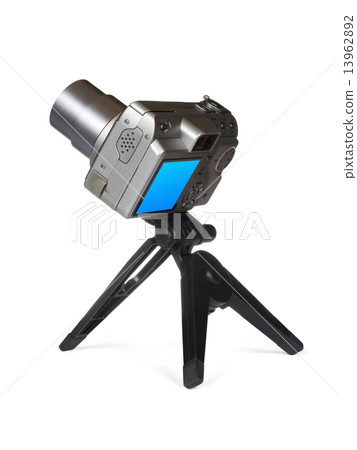 Compact camera on tripod 13962892
