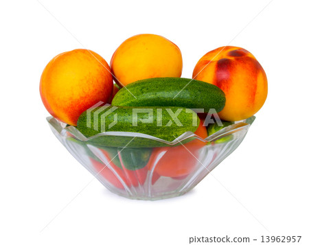 Vegetables and fruits in bowl Vegetables and fruits in bowl 13962957