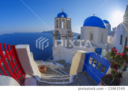 Oia village in Santorini island, Greece 13963540