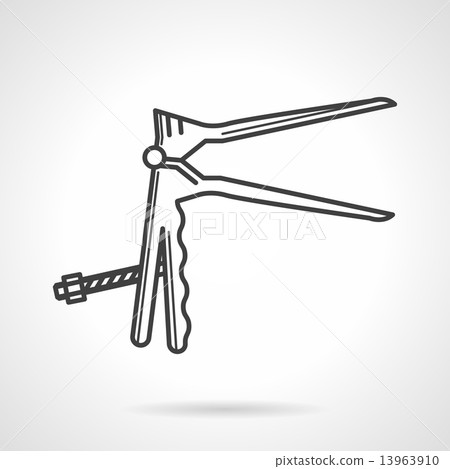 Black vector icon for speculum Black vector icon for speculum 13963910