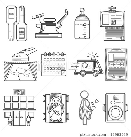 Black icons vector collection for gynecology Black icons vector collection for gynecology 13963929