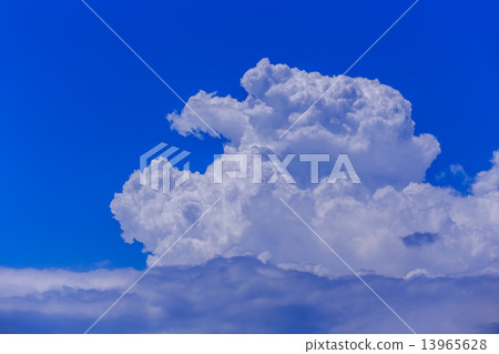 Blue sky and summer clouds Blue sky and summer clouds 13965628