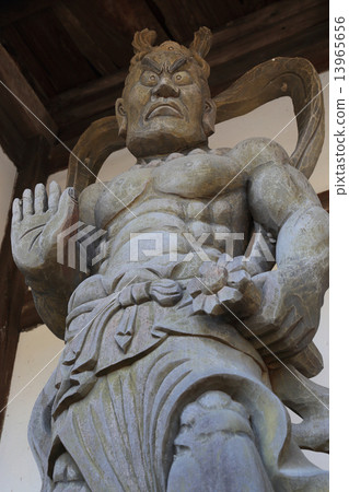 Statue of Kongo Rikishi (Kungata) at the Mandala Temple at the 72nd Shikoku Sacred Site Statue of Kongo Rikishi (Kungata) at the Mandala Temple at the 72nd Shikoku Sacred Site 13965656