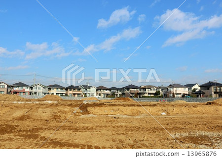 Development scene of blue sky 13965876